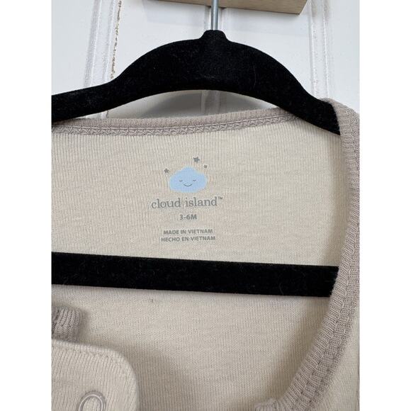 Cloud Island Baby Boy Tan Pretzel Zip One Piece Sleeper Outfit 3-6 Months #155 - Picture 6 of 13